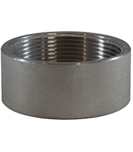 1.25 Inch NPT 316 Stainless Steel Half Coupling - Weld On Pipe Bung Fitting