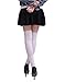 HDE Women's Fun Pattern Printed Tattoo Pantyhose Stockings (White Mock Thigh Highs),One Size