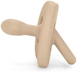, Chupeta de silicone, bebés 0/6 meses e recém-nascidos, Physiological Teat Sx Pro, macio e flexível, ideal para dormir, respeita o desenvolvimento oral, Colour Essence, Irish Cream