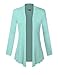 Hybrid & Company Super Comfy Flowy Womens Open Front Drape Cardigan