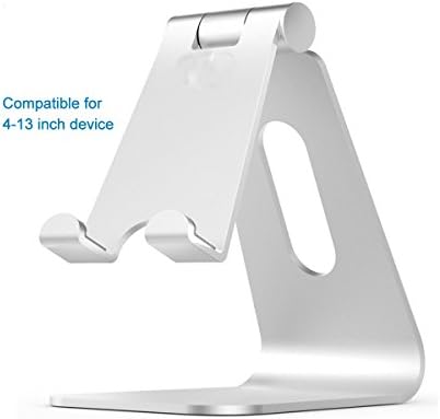 iPAD And iPhone Stand ,Samtronic Foldable Tablet stand,Desk Adjustable Holder Dock for iPad mini Air 2 3 4 Pro, iPhone accessories, Cell Phone Accessories, Samsung, Other Tablet (4-10.3 inch) - Sliver
