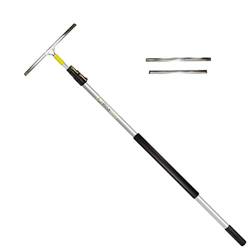 DocaPole Window Squeegee with 20”, 18”, and 16” Removable Blades Professional Tool for Keeping