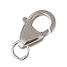 2pcs Adabele Authentic 925 Sterling Silver 13mm Raindrop Lobster Claw Trigger Clasps Hypoallergenic Nickel Free for DIY Jewelry Making SS23