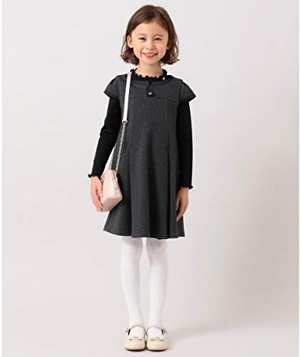 Amazon トッカ バンビーニ Web限定 100 140cm フルフランハンドトゥース ワンピース グレー系7 100 ガールズ 通販