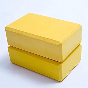 HEITIGN 2PCS Yoga Blocks EVA Foam Exercise Bricks Provides Stability Balance Support Improve Strength, Light Blue