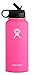 Hydro Flask 32 oz Double Wall Vacuum Insulated Stainless Steel Sports Water Bottle, Wide Mouth with BPA Free Straw Lid, Flamingo