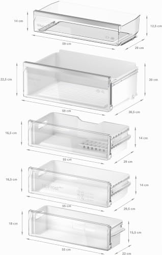 , Frigorífico combi integrable, Serie 4, NoFrost, KBN96VFE0