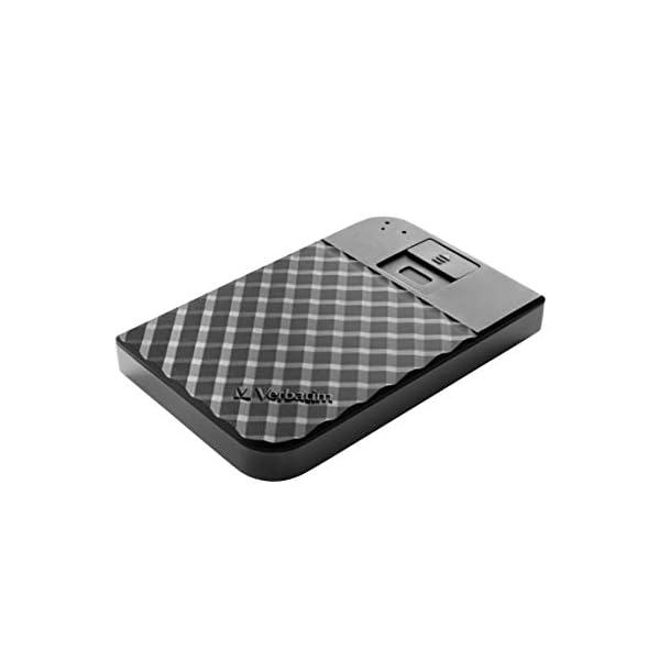 Verbatim Fingerprint Secure, 1 TB, Schwarz, Externe Festplatte mit Fingerabdruckscanner, USB 3.1 GEN 1, Festplatte extern, für Windows & Mac OSX, tragbare Festplatte, USB Festplatte – Bild 4
