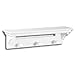 InPlace Shelving 0199144 Wall Shelf with Pegs, White, 17-Inch Wide by 4-Inch Deep by 4.5-Inch High