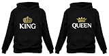 King & Queen Matching Couple Hoodie Set His & Hers Hoodies