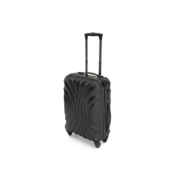 TROLLEY LUCY 43 LITRI BAGAGLIO A MANO DA CABINA RIGIDO CON 4 RUOTE IN ABS  POLICARBONATO ANTIGRAFFIO RIGIDO IMPERMEABILE DIMENSIONI APPROVATE 55X35X20  CM SU VOLI IATA - IDONEO VOLI LOW COST, EASY
