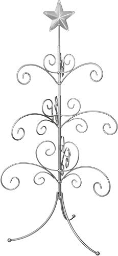 image for TRIPAR 27 inch Silver Regal Metal Ornament Display Tree