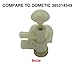 Beech Lane RV Upgraded Toilet Water Valve Assembly 385314349 for Dometic Sealand EcoVac Vacuflush Pedal Flush Toilets (Off White)
