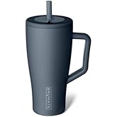 BrüMate Era 30 oz Tumbler with Handle & Straw | 100% Leakproof Insulated Water Bottle Tumbler with Lid & Flexible SoftSip Straw | Made of Stainless Steel | Cup Holder Friendly | 30oz (Nightfall Blue)