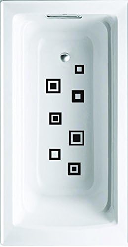 Squair non-slip saftey shower or tub grip stickers (black)