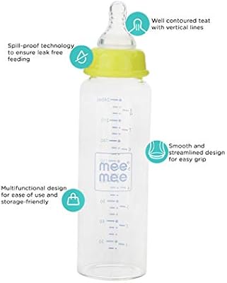 mee mee glass feeding bottle