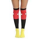 Disney Mickey Mouse 1 Pair of 3D Button Knee Sock Ladies and Juniors
