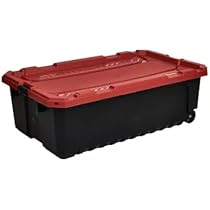 Husky 45 HOMZ Durabilt 27 Gallon Heavy Duty Storage Tote With Lid