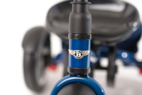 Bentley Trike - All Terrain Toddler Bike 6-in-1, Officially Licensed & Designed by Bentley Motors UK; Baby to Big Kid Tricycle is a Compelling Statement of Performance & Luxury, Sequin Blue