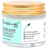 The Crème Shop Korean Skincare | Overnight Gel Mask for Moisturizing and Hydrating, Anti-Aging, Brightening, Relief facial skin care - 2.36 oz (Collagen)