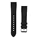 Benchmark Basics Black/Black Stitching 22mm Quick Release Silicone Watch Band - Replacement Rubber Watch Straps for Men & Women - Compatible with Regular & Smart Watches