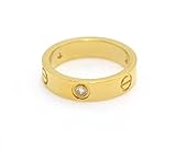 Luxury Shine Celebrity Stone Love Gold-Plated Band Ring for Women (7)