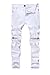 Kihatwin Big Boy's Casual Skinny Ripped Jeans Slim Fit Distressed Zipper Pants with Holes