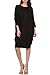 Pastel by Vivienne Women's Side Draped Dolman Sleeves Dress