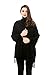 REEMONDE Womens Super Soft Long Shawl Solid Colors Warm Pashmina Big Scarf (Black)