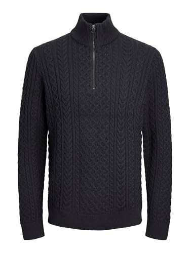 JACK & JONES Jprblusean Knit Cable Half Zip Sn