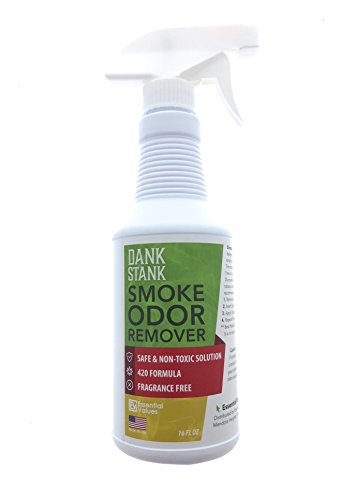 Pot Smoke Odor Eliminator Spray (16oz), for Removing Weed/Cannabis Smells, Keep Unwanted Marijuana Funk Out  Works Best for The Car, Office, Apartment, Home  Barely Legal by Essential Values