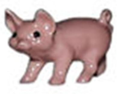Hagen-Renaker Pig- Standing (pink)