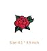 16 Pcs Iron On Embroidered Sequins Glitter Patch Set-Rose Diamond Love Heart Red Lips Lipstick Cherry Underbrella Eyeball Patch …