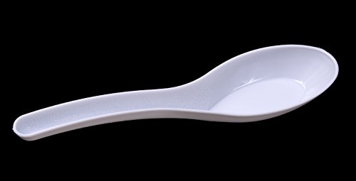 image for Daxwell Medium Weight Polypropylene Disposable Chinese Soup Spoon, Whi