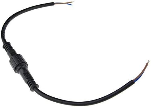 Pxyelec 5PCS Waterproof LED Strip 2 Core 2Pin Male to Female Connector Cable Black (20cm), 19*0.5 mm - Image 4