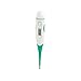 MABIS Clinically Accurate 60-Second Flexible Tip Digital Thermometer for Oral, Rectal or Underarm Use for Children and Adults, Fahrenheit, Green and White