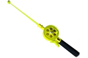 Fishing Accessory,Outdoor Kids Ice Fishing Rod Reusable Plastic Pole with Reels Wheel Accessory Useful and Practical