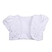 TiaoBug Girls Long Sleeve Twist Knot Ballet Dance Classic Warm-up Knit Wrap Top Sweaters