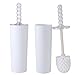 LDR Toilet Brush and Can White Finish 2 Pack