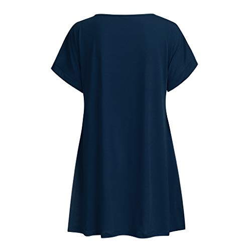 TOTOD Dress, Womens Summer Casual Solid Loose Dresses -Ladies Evening Long Maxi Dress Multi-Code（4023-Navy，XXL） - Thumbnail 5