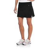 Womens Basic Skort for Tennis, Golf or Active (Medium, Black)