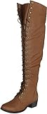 Breckelles Women's Alabama-12 Knee High Riding Boots