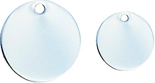 10 Bulk Wholesale Blank Round Shape Premium Pet Id Tag in Polished Stainless Steel (Large 1.25")