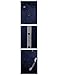 Tom's Ware Mens Classic Slim Fit Contrast Inner Long Sleeve Dress Shirts TWNMS314-1-317-NAVY-US S