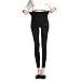 JOYNCLEON Pregnant Women Work Pants Stretchy Maternity Skinny Ankle Trousers Slim for Women (Label M = US 0-4 fit for Hip 33.5'', Black)
