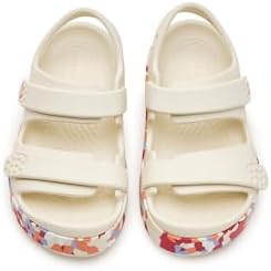 Crocband Cruiser Sandal, Summit White/Guava, tamanho 43 UK Child, Summit White Guava, 31 EU