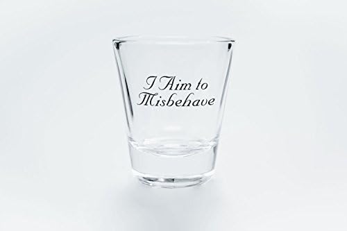 Young Mugs I Aim to Misbehave Shot Glass
