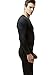 TSLA Men's Thermal Wintergear Compression Baselayer Long Sleeve Top, Thermal Athletic(yud34) - Black, 3X-Small
