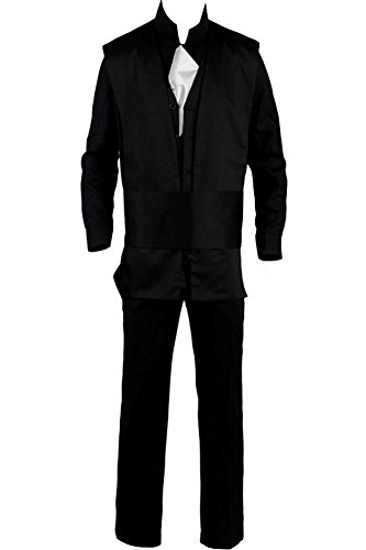 CosplaySky Star Wars Cosplay Luke Skywalker Black Costume Small