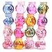 Chige 1Pcs Clay Toys, 2.3 OZ Jumbo Transparent Magic Plasticine Slimes Stress Relief Toy Sludge Toy for Kids and Adults, Super Soft and Non-sticky (Pumpkin bottle crystal clay)